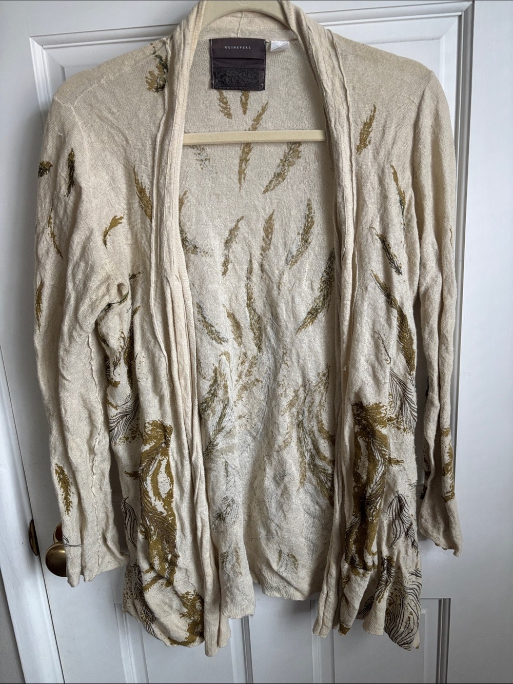 Cotton Open Front Cardigan